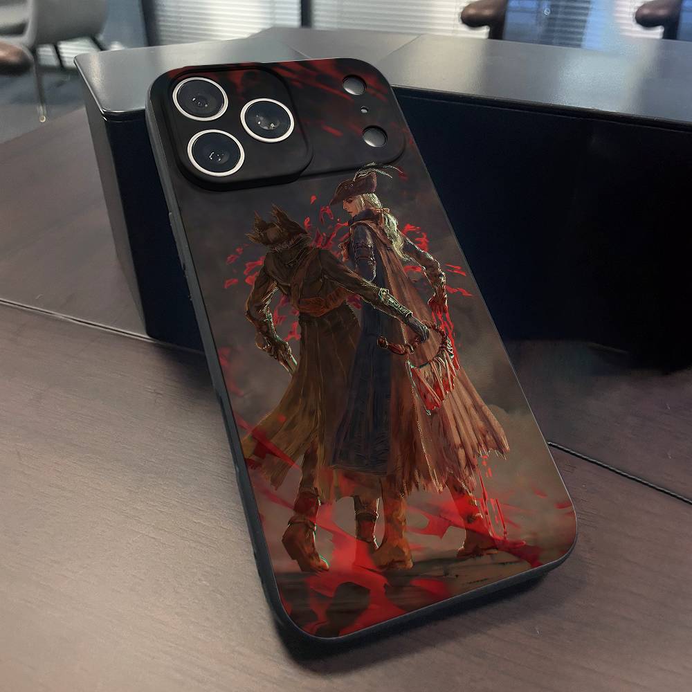 

B-Bloodborne Phone Case For iPhone 15,16,12,13,14,11,17,Pro,Max,Plus,E,Air,Mini TPU Cover iPhone12PRO