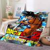 Dragon Ball Anime Print Blanket, Warm and Comfortable Flannel Blanket, Suitable for Bedrooms, Sofas, Beds, Chairs, Picnics, and