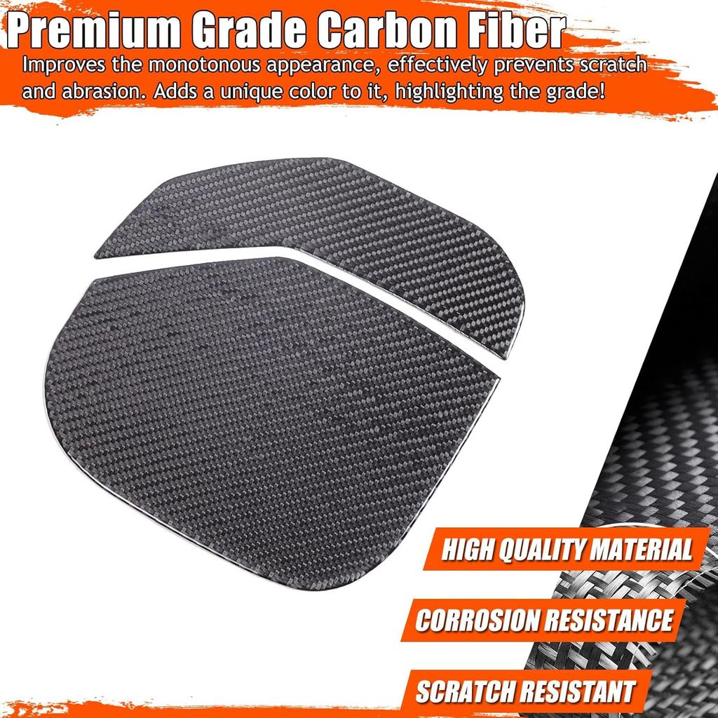 Fuel Tank Cover Cap Fits 2024 2025 and up Compatible with Hummer EV Dry Carbon Outer Exterior Trim I Lightweight Strong with UV-Resistant Clear