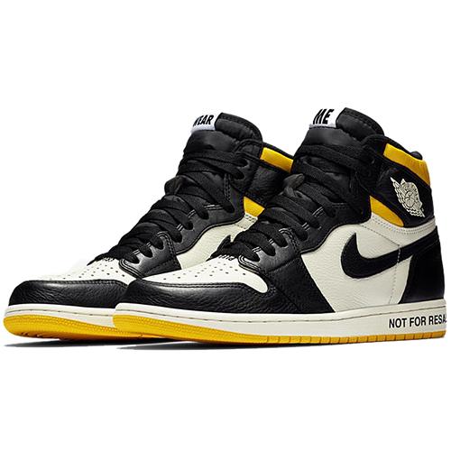 New JORDAN 1 Retro High Not For Resale Varsity Maize 861428-107