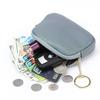 Women's Genuine Leather Mini Zipper Wallet: First Layer Cowhide Keychain Card & Coin Purse