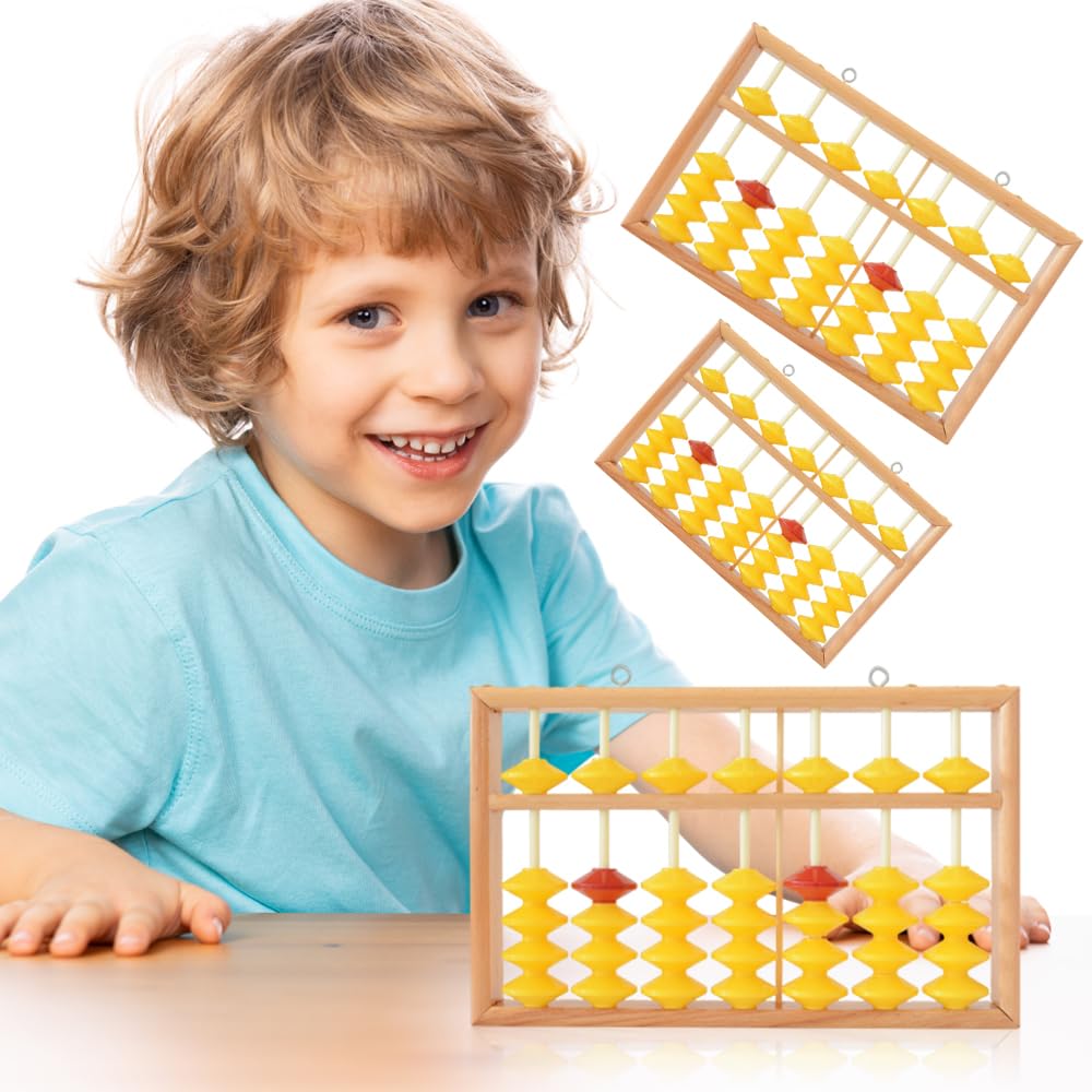 Mini Abacus Wooden Calculator Manual Calculator Kids Abacus Learning Calculator Teacher Education Tool Student Learning Supplies (Style)