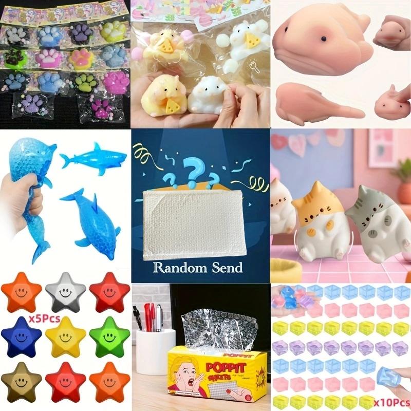 

Surprise Mystery Box Squishy Cute Animal Squeeze Toy Adult Soft Pinch Pop Fidget Toys Colorful Entertainment Games Holiday Gifts