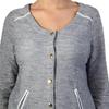 Women's Vest - Le Temps Des Cerises - Ruth Planet 0350 - Grey - Short Sleeves - 2 Pockets
