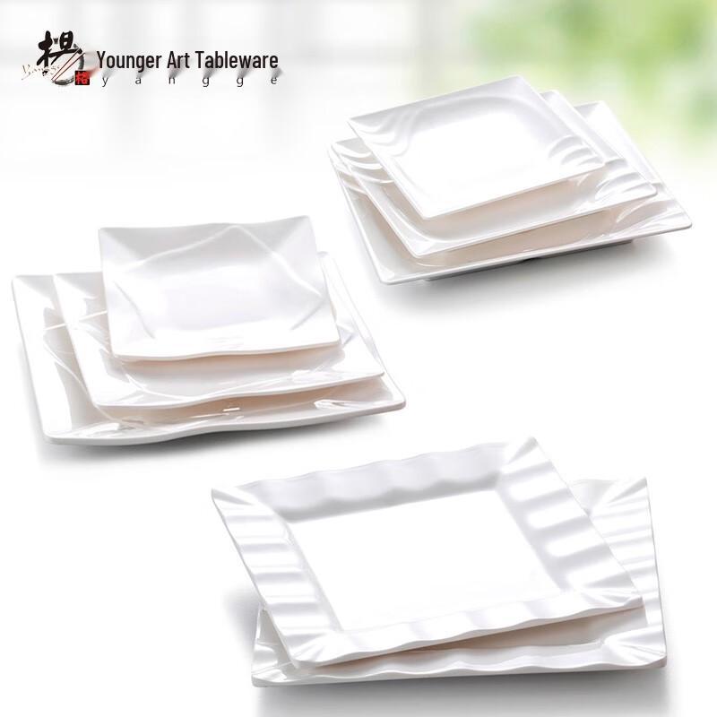 Квадратная melamine обеденная тарелка