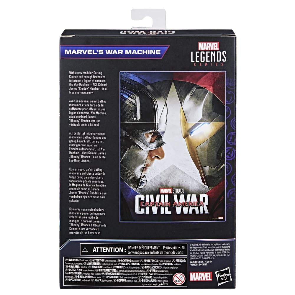 Hasbro Marvel Legends War Machine Action Figure F6516 Infinity Saga Civil War Captain America 6-Inch Authentic Product