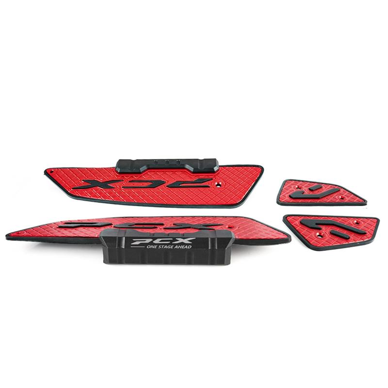 Modified Skid Proof Footrest For 2025 Honda PCX160 PCX125 Motorcycle Aluminum Alloy Footpads Pedal Red