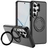 Applicable to Samsung S26Ultra fulcrum carbon fiber pattern magnetic mobile phone case S25Ultra gear bracket S24U cover