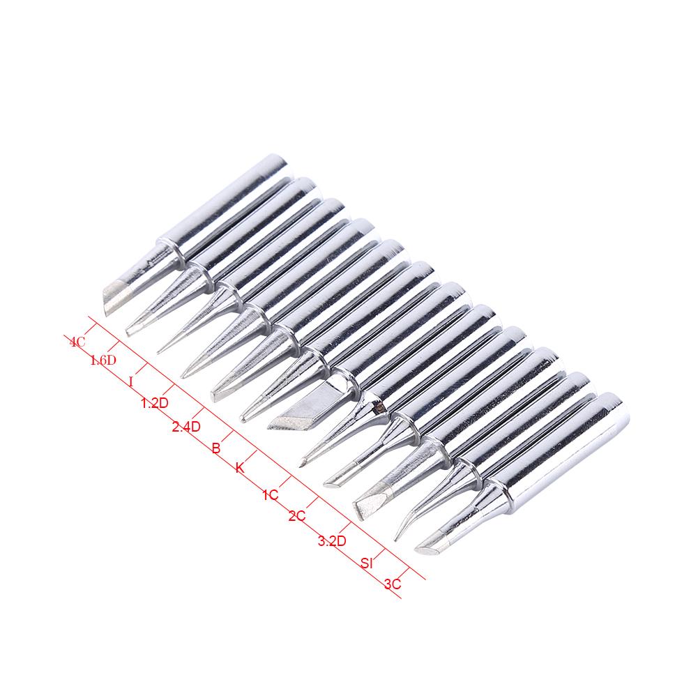 12Pcs   free Soldering Tip Solder Replacement Tips 900M T Rework Station Tool