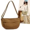 Simple and Fashionable Shoulder Bag Women's New Casual and Lightweight Trendy Messenger Bag High-end Solid Color Large-capacity Bag Tide