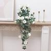 Künstliche Blume Rattan Fake Pflanze Ranke Valentinstags Deko Wandbehang Rose Haus Raum Deko Zubehör Hochzeitsbogen Kranz