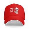 Baseball Caps Funny Badminton Cat Cute Graphic Men Women Outdoor Spring Caps