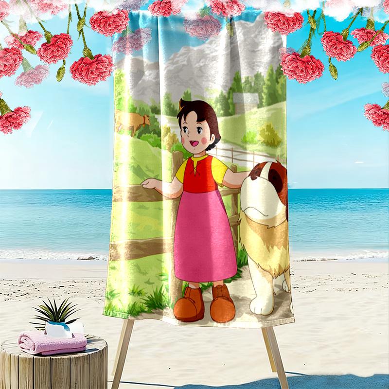 HeidiDog 2D Flachdruck Strandtuch, Großes Weiches Schnelltrocknendes Handtuch für Strand Camping Schwimmen. NSTJ0928076
