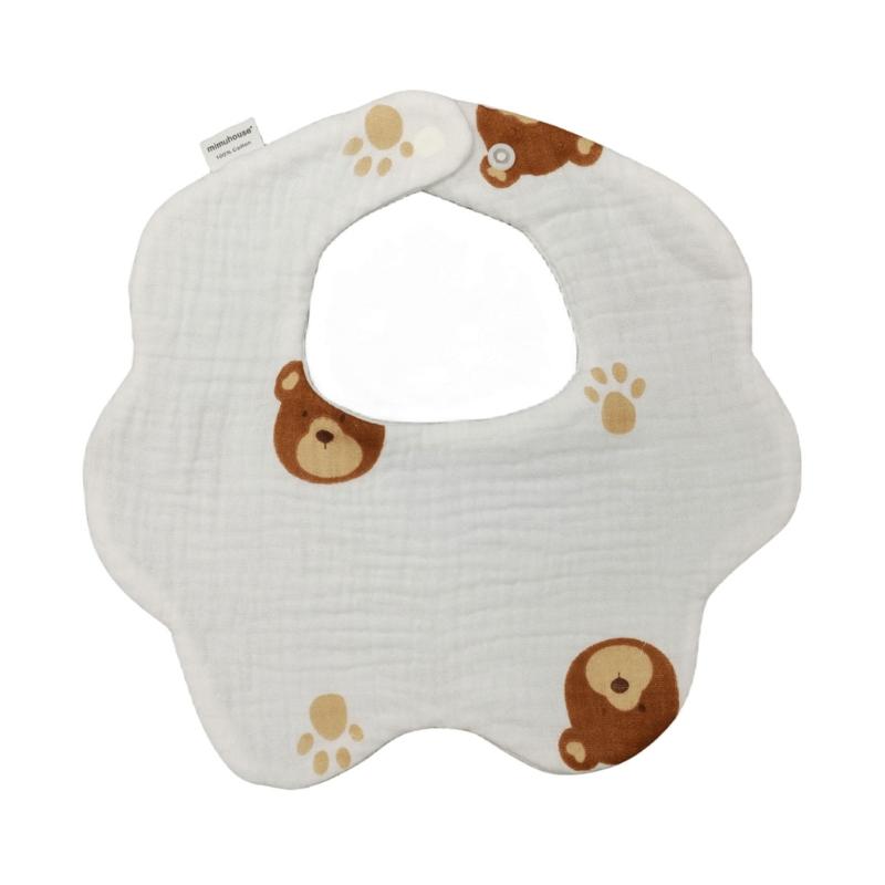 Cotton Bibs Newborn Toddler Drooling Apron Bib Baby Burp Cloth Strong Absorbent Soft Feeding Bibs Baby Product Baby Bib