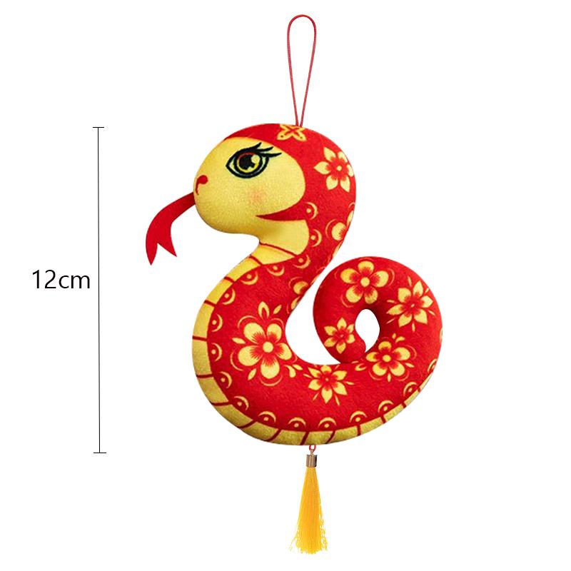 1 PC 2025 New Year Of The Snake Chinese Zodiac Snake Doll Snake Prop Toy Souvenir Doll Plush Mascot Chinese New Year Decorations