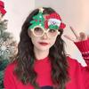 Christmas Glasses Decorative Glasses with Sticker Christmas Decoration Gift for Girls Women Xmax Party Costume Accessory Navidad