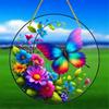 2D Flat Acrylic Butterfly Decoration, No Need for Batteries/electricity, Unique Indoor/outdoor Decoration, Multi-purpose Traditional Sty