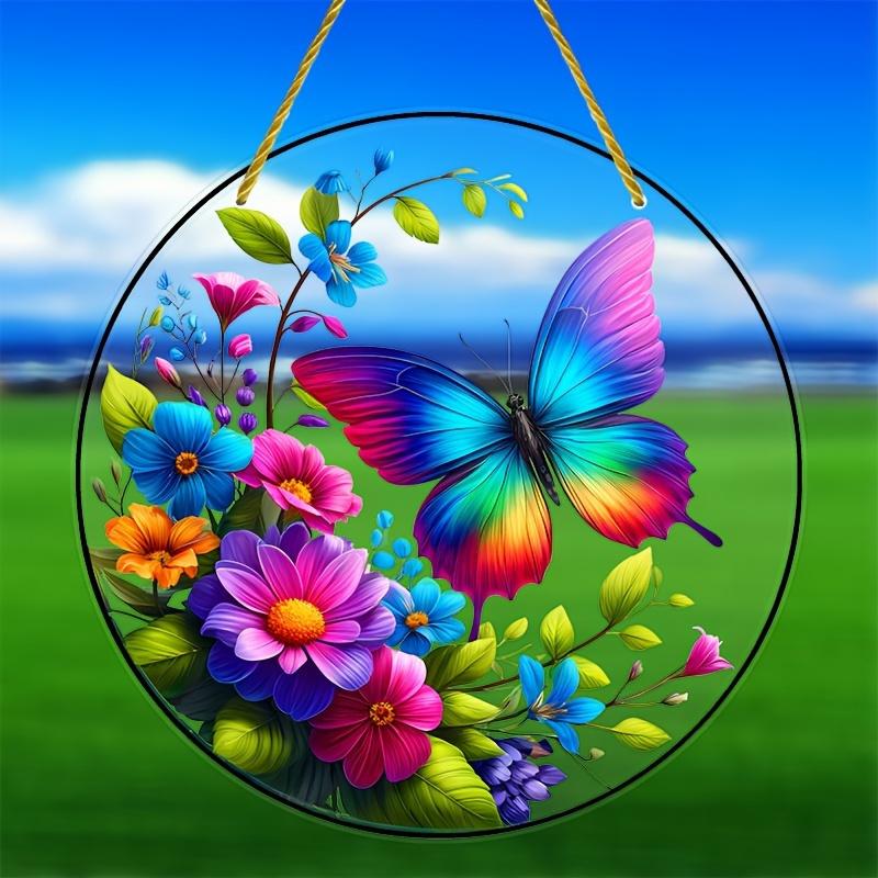 2D Flat Acrylic Butterfly Decoration, No Need for Batteries/electricity, Unique Indoor/outdoor Decoration, Multi-purpose Traditional Sty