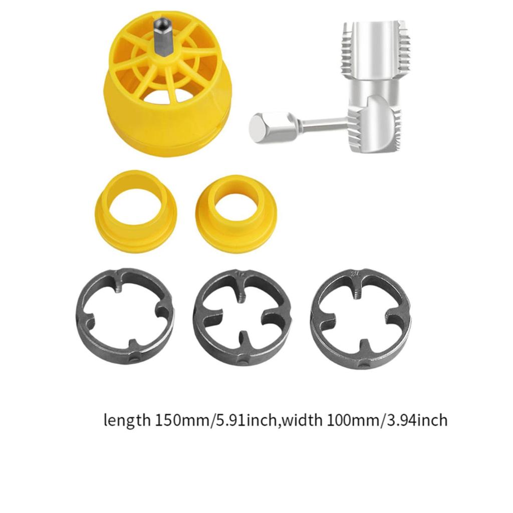 Water Pipe Inner Threading Tool Easy to Use Equipment Carbon Steel DIY Plumbing