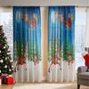Festival Holiday Blackouts Curtains Christmas Tree Designs Polyester Easy Caring Sturdy Home Decoration Y5GB