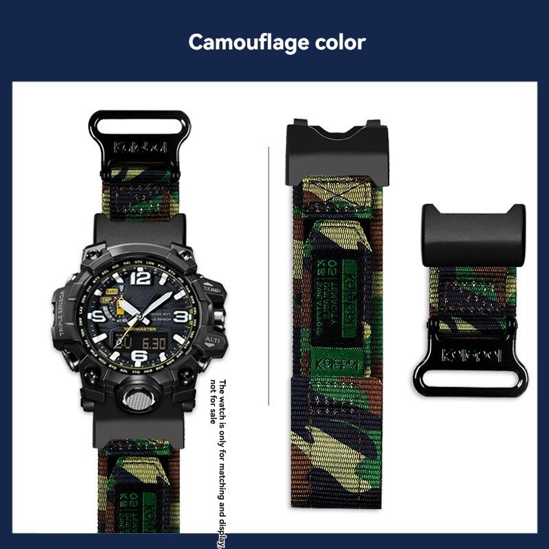 GWG-1000 Canvas Watchband Men For Casio G-SHOCK 5463 first generation GWG-1000GB-1A/4a Modified Nylon Watch Strap Bracelet