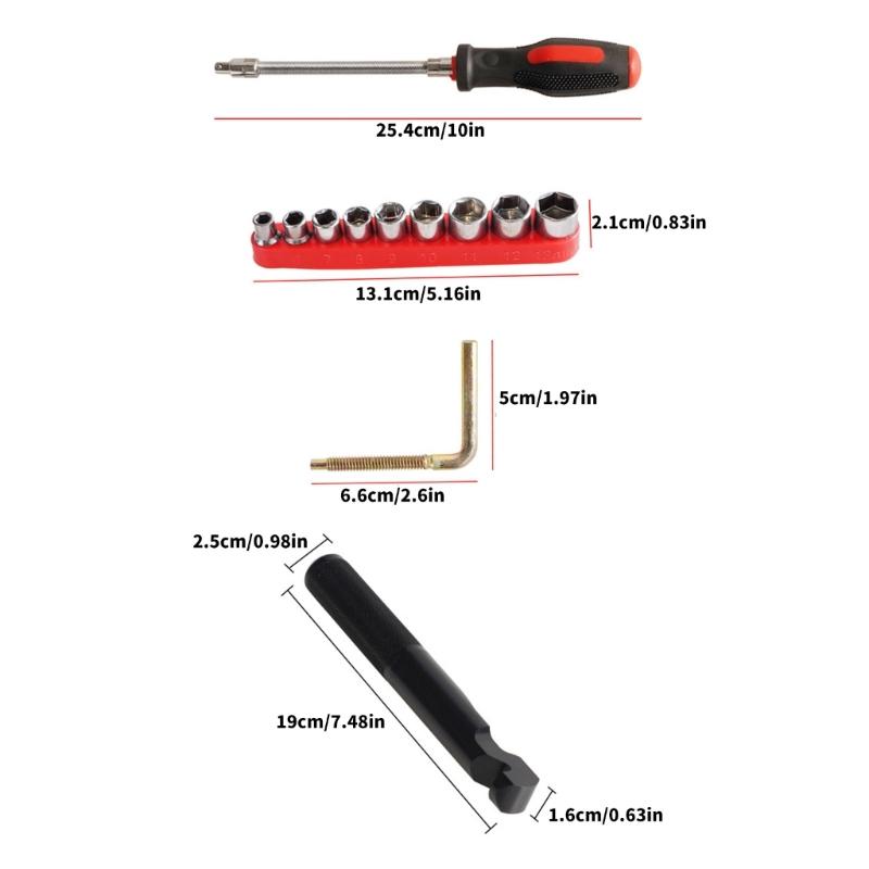 Professional Clutch Cover Removal and Belt Tool Set Suitable for XP4 1000 General Vehicles Belt&Clutch Cover Disassembly