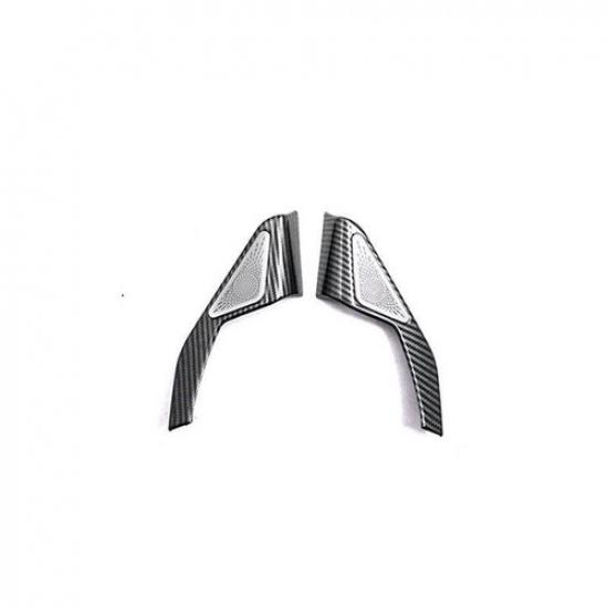 For Acura Integra -2024 Carbon Fiber Style A Pillar Speaker Frame Cover 2pcs