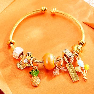 Fashion DIY Bracelet Women's Casual Simple Multi-element Cartoon Rabbit Pendant