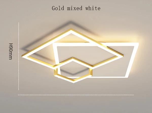 Creative Led Ceiling Chandelier For Bedroom Living Room Kitchen Square Modern Home Lustre Decor Lighting Luminaries