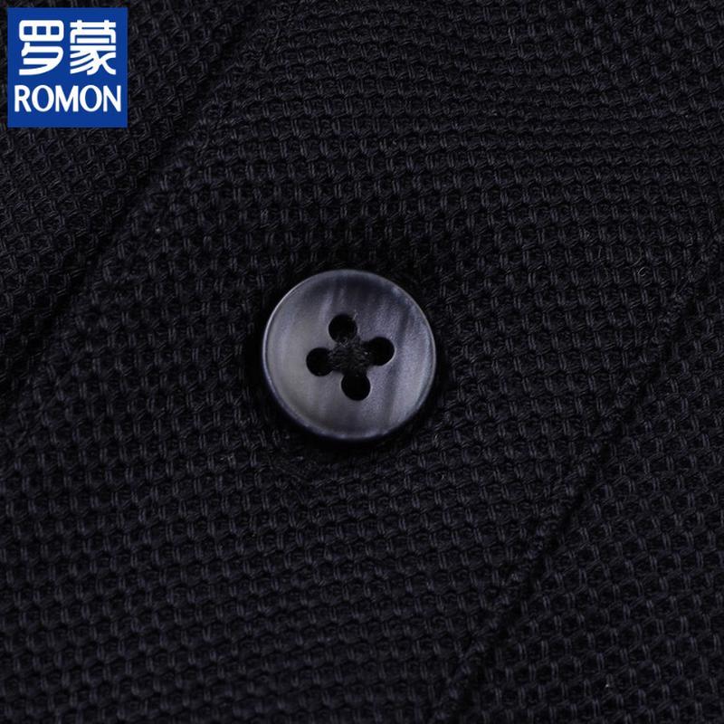Romon Men's Business Casual Polo Shirt