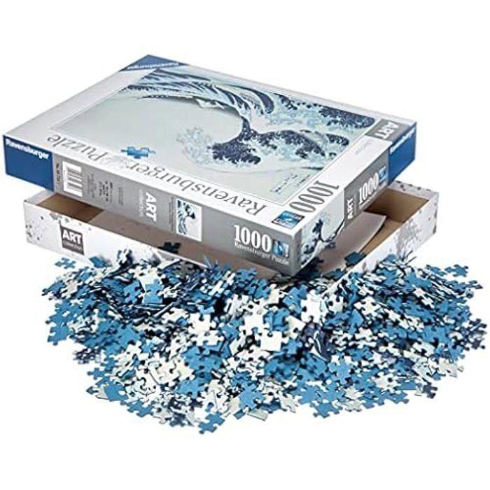 Puzzle - RAVENSBURGER - La Grande Vague - 1000 Pièces - Art Collection - Soft-Click