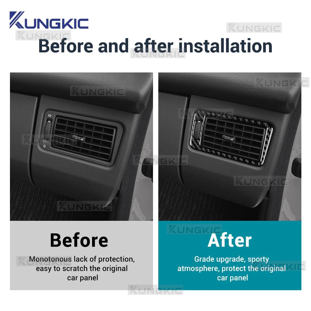 Voor Mercedes Benz SLK R170 1996 1997 1998 1999 2000 2001 2002 2003 Echte Zachte Koolstofvezel Passagiers Luchtuitlaat Frame Trim Sticker