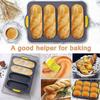 Silicone Loaf Pan Baking Pan for Baking French Baguettes/Hot Dog Buns, Bread Mold for Baking,Nonstick &Easy Clean