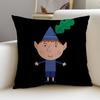 Housse de coussin Ben et Holly Petit Royaume Douce Décorative Housse de coussin x x Taies d'oreiller pour Canapé Salon Maison Chambre