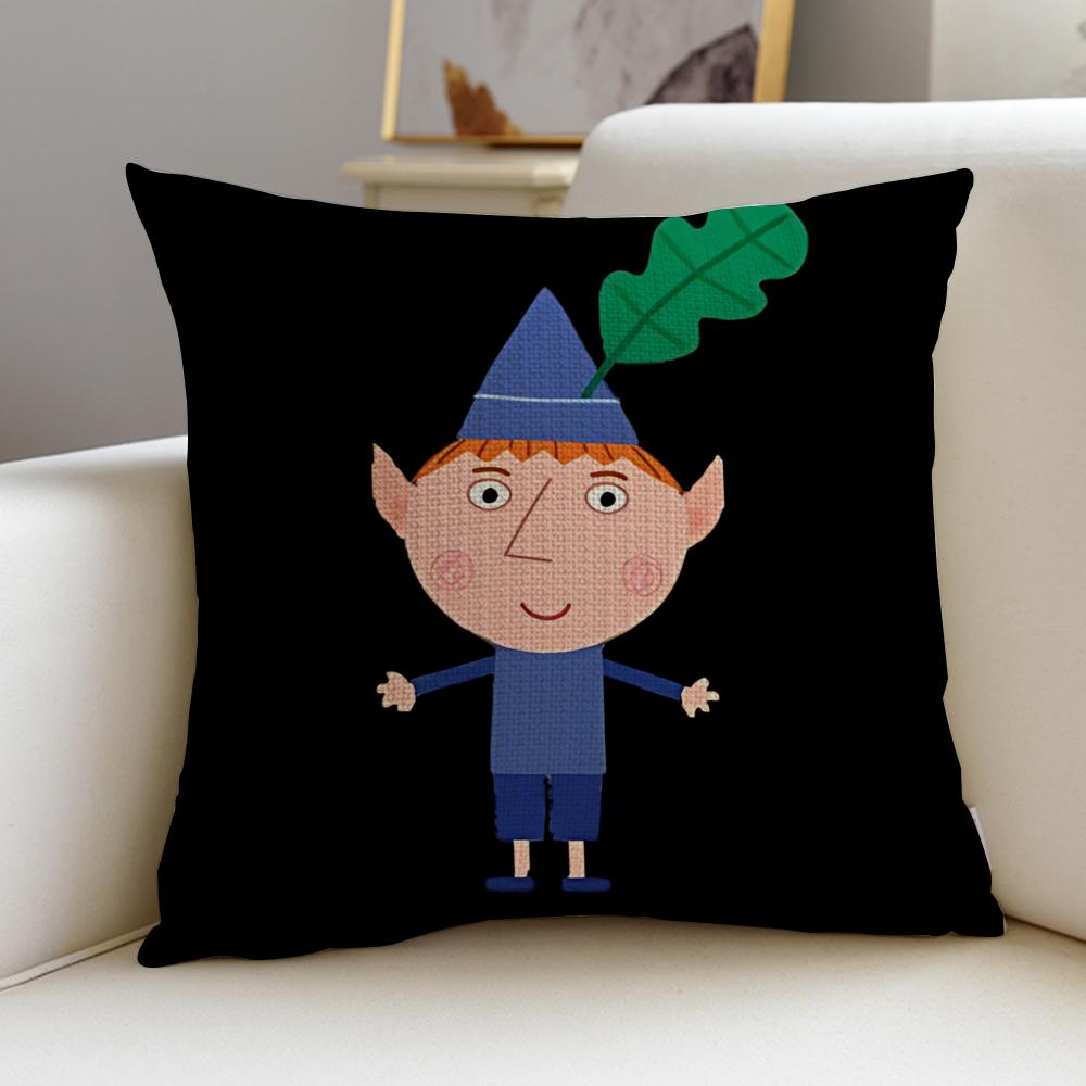 Housse de coussin Ben et Holly Petit Royaume Douce Décorative Housse de coussin x x Taies d'oreiller pour Canapé Salon Maison Chambre