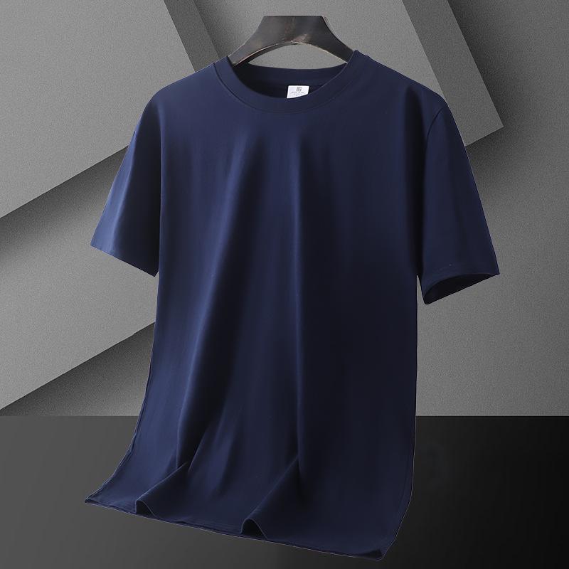 Korean Style Men s Casual Round Neck Short Sleeve T-shirt 2XL