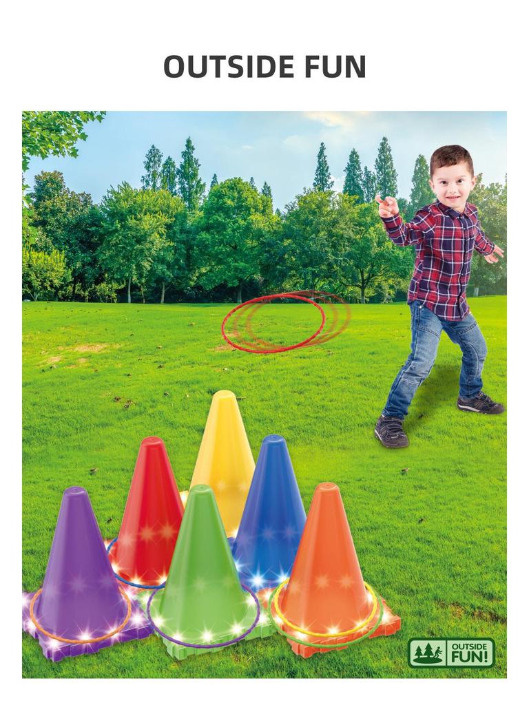 Leuchtendes Outdoor-Team-Building-Spiel: Interaktives Spielzeug für Familie, Partys und Geburtstage