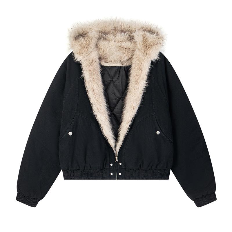 

Мужская куртка American Fur Collar Plus Velvet Mountain Workwear