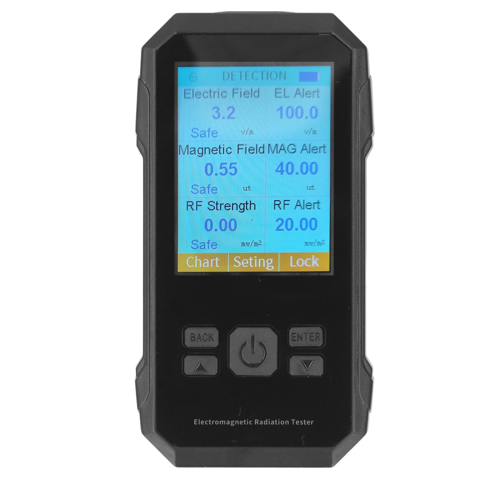 

Тестер Высокоточный Детектор Излучения Электромагнитного Поля для Кухни Офиса Промышленность Призрак Black