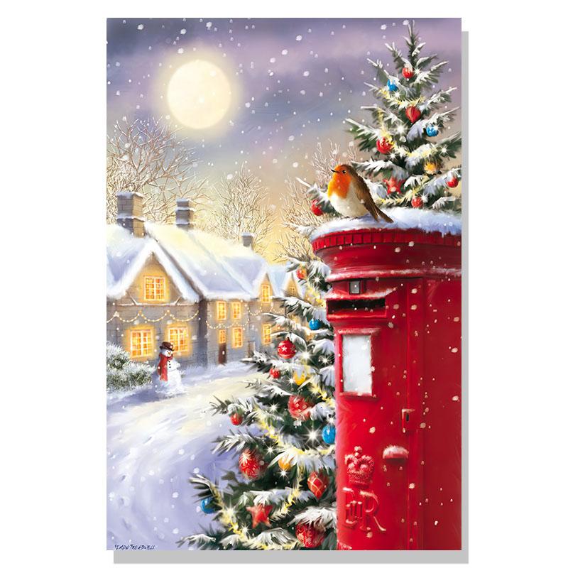 Christmas Day Picture Wall Art Canvas Painting Poster and Prints Nordic Wall Picture Children's Room Family Decoration Mural