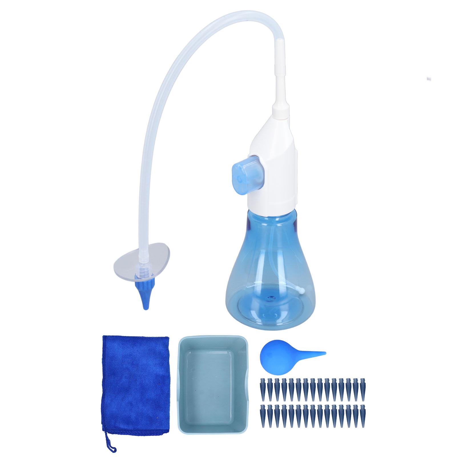 

W10 Набор для чистки ушей, удаление воска, набор для мягкой промывки ушей с 30 насадками Sky Blue