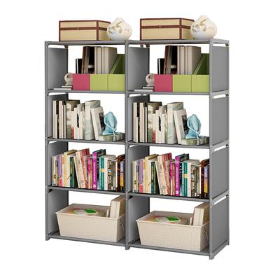 Étagère à livres à 5 niveaux, organisateur de rangement à 8 cubes, bibliothèque haute assemblée, verticale autoportante