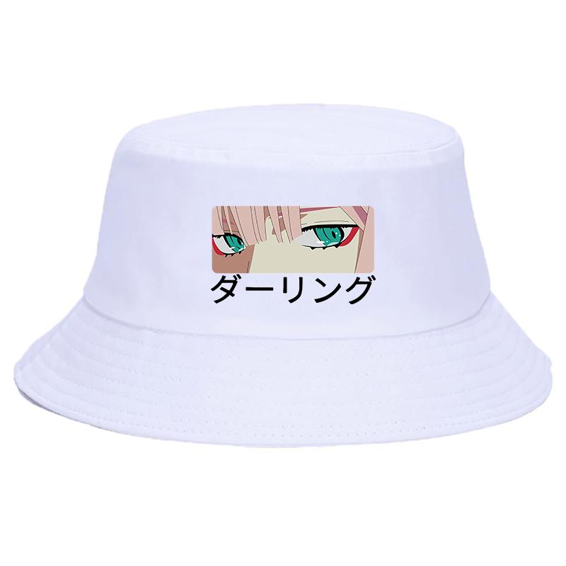 Anime Darling In The Franxx Zero Summer Hat Women Unisex Panama Bucket Cap The Design Flat Visor Zero Two Bucket Hat Fisherman Hat