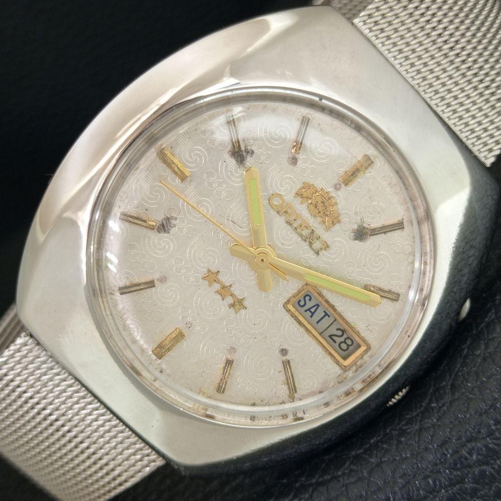 

VINTAGE ORIENT AUTOMATIC 46941 JAPAN MENS ORIGINAL DIAL WATCH a704983-1