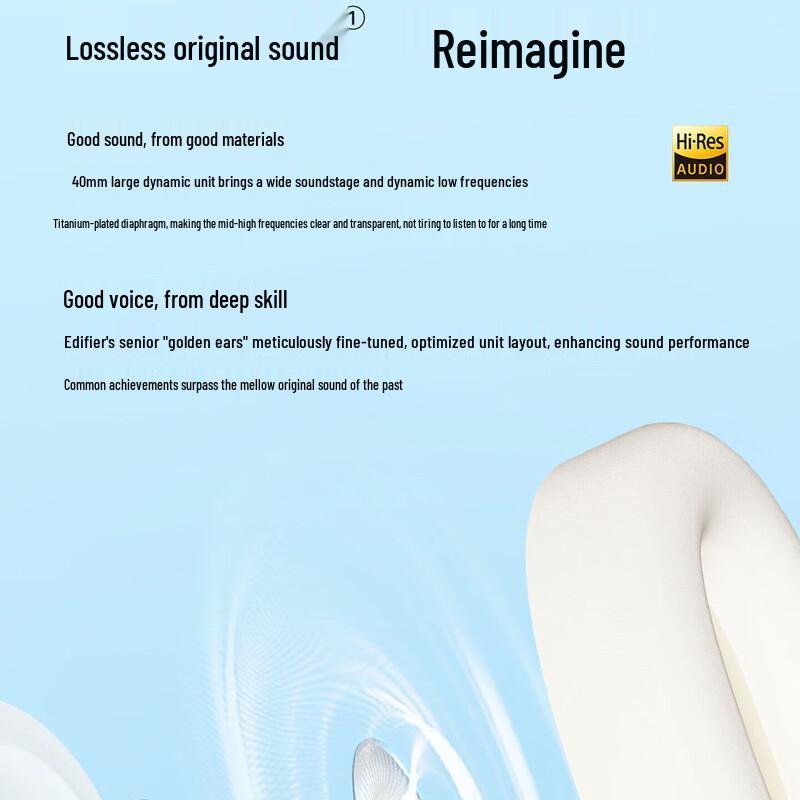 Edifier W800BT FREE Wireless Noise-Cancelling Over-Ear Headphones