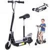 Foldable Powered Scooter with Adjustable Seat, Brake, Black