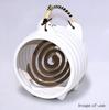 Santo Banko Ware Mosquito Coil Pig Mosquito Dispeller Quote Mosquito Coil Holder Holder Stand White Height 19cm Made in Japan 15913 Hand-drawn "Dream
