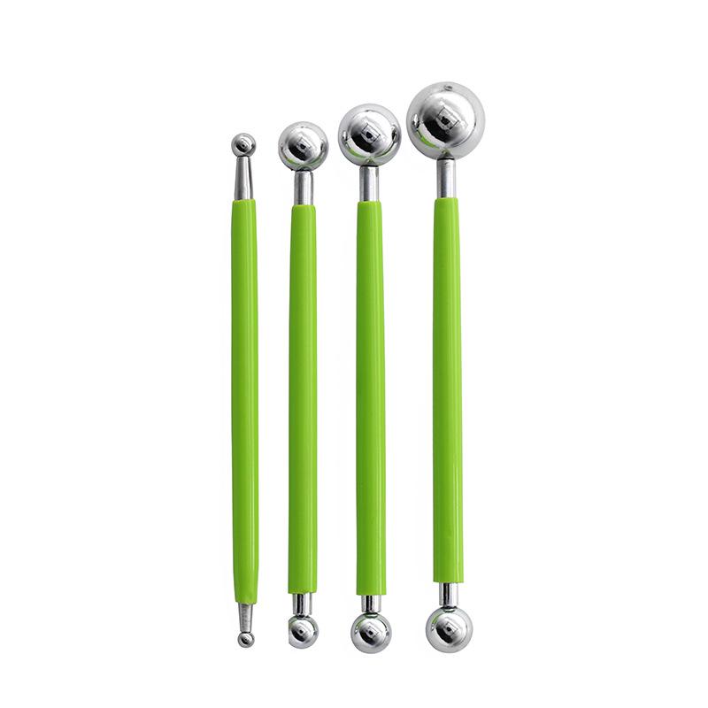 

4-Piece Clay Sculpting Tool Set: Dotting Pen & Embossing Stick