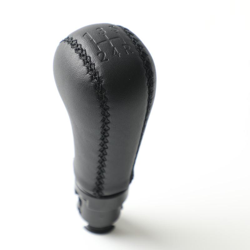 New Black Leather Gear Shift Knob For Volvo S60 S80 V70 XC70 Sewing Leather 6/5 Manual Shifter Lever Pen Car Styling Accessories
