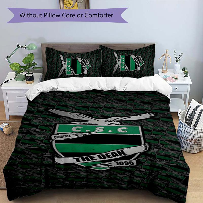 CSC 3pcs Bedding Set Duvet Cover Closure Includes 1 Duvet Cover & 2 Pillowcases for All Seasons Bedroom Home Dorm Decor